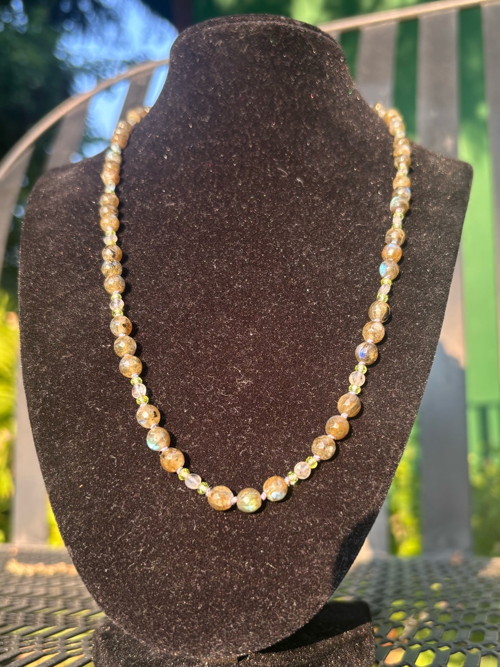 Labradorite Gemstone Necklace.
